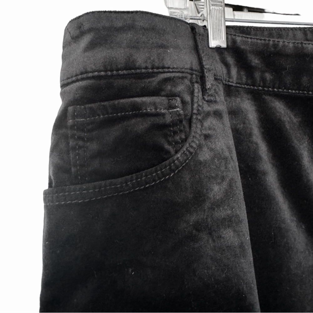 LOFT Plus Black Midrise Stretch Velour Skinny Pants size 22 NWT - Picture 7 of 16